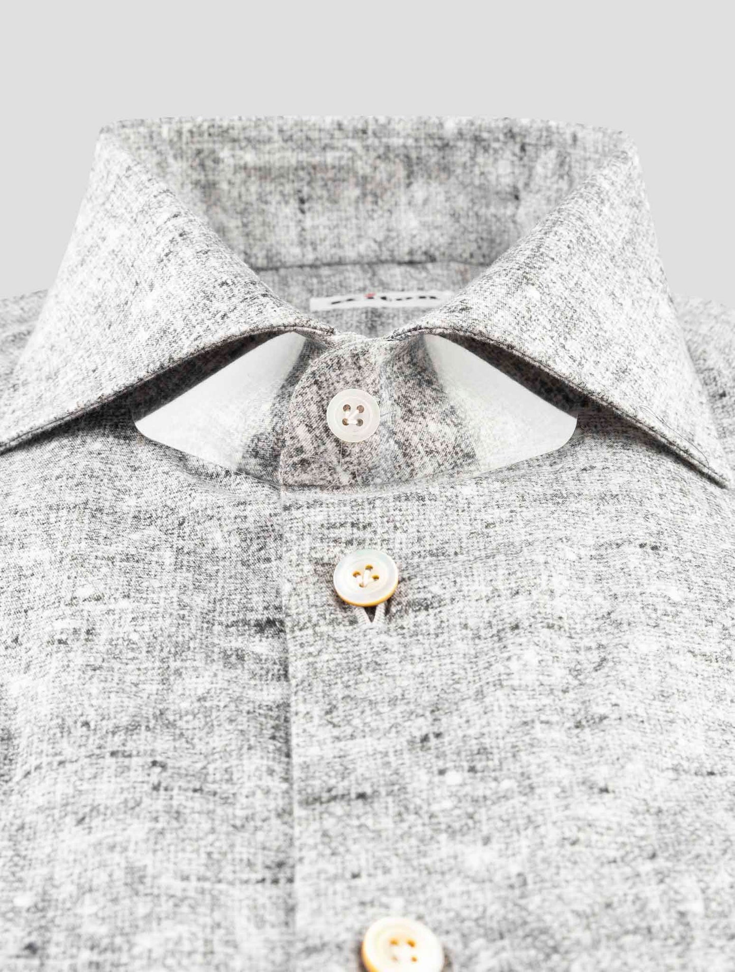 Kiton Green White Cotton Shirt