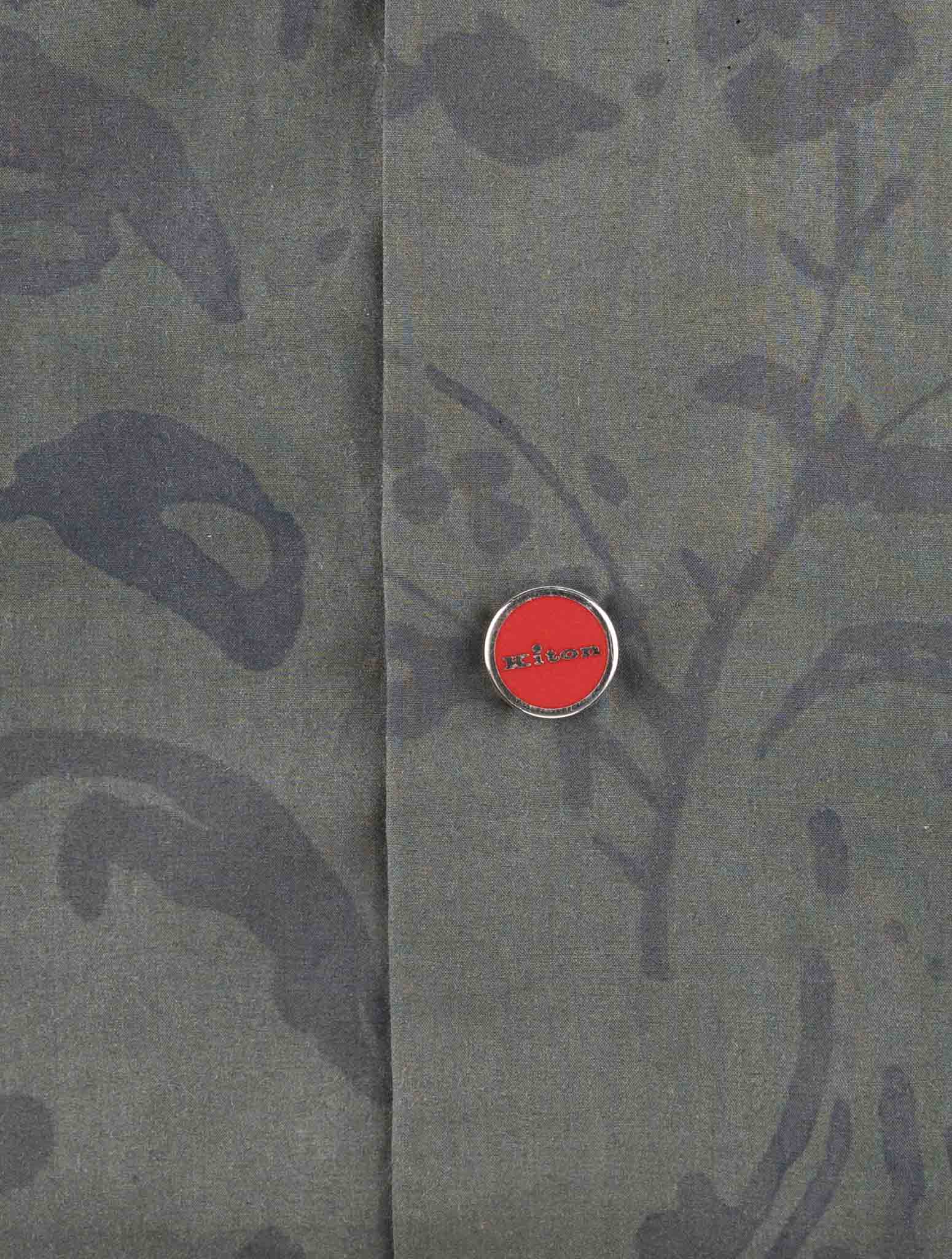 Kiton Green Cotton Shirt