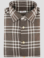 Kiton Brown Cotton Shirt
