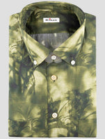 Kiton Green Cotton Shirt