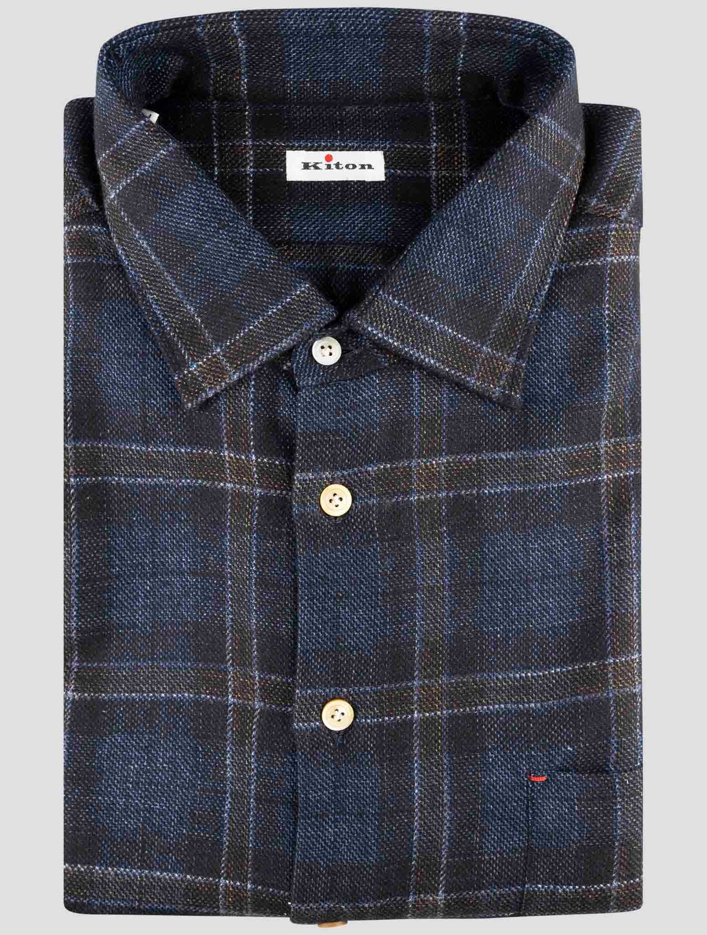 Kiton Green Linen Shirt