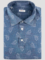 Kiton Blue Cotton Sweater Polo