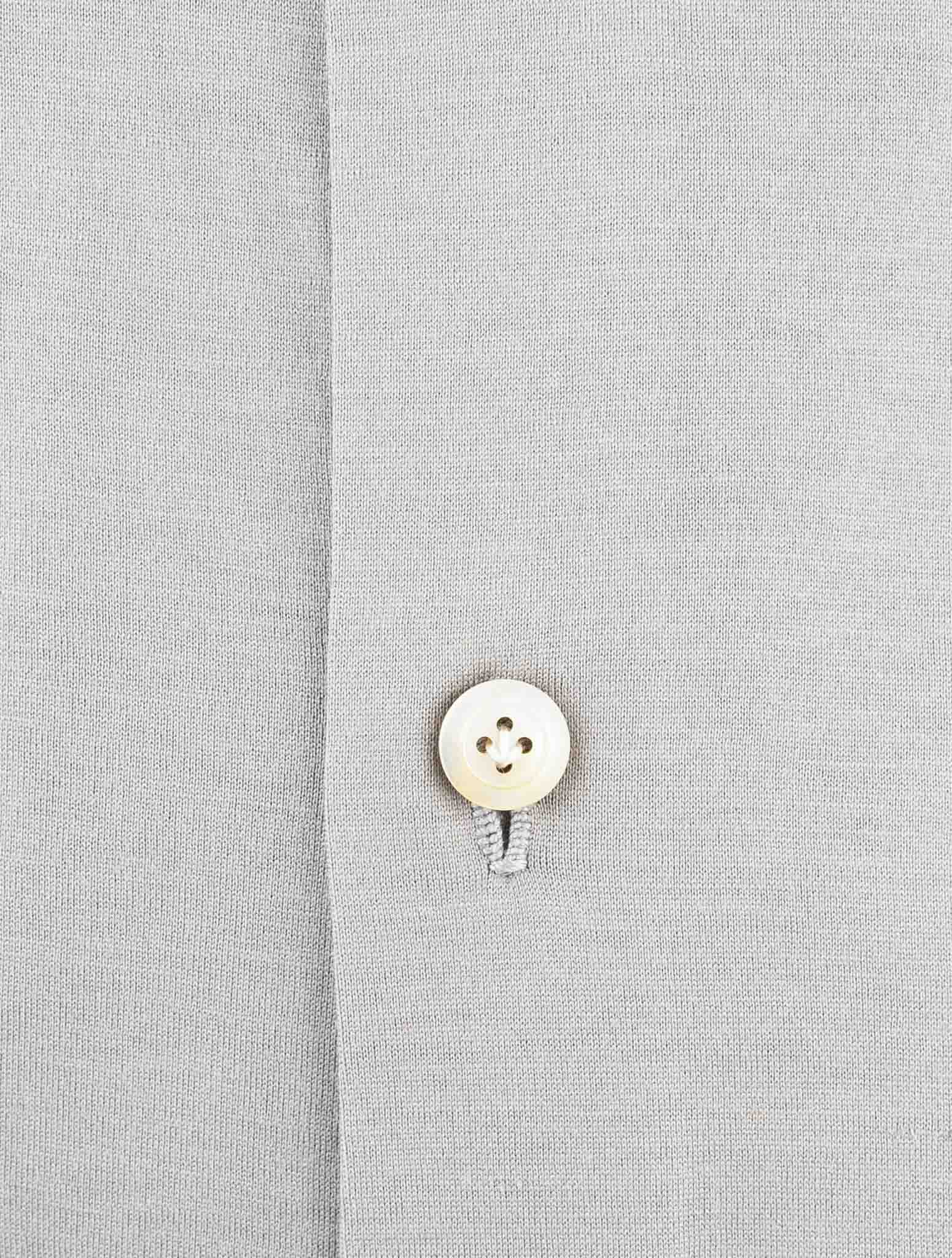 Kiton Gray Cotton Shirt