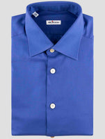 Kiton Blue Cotton Shirt