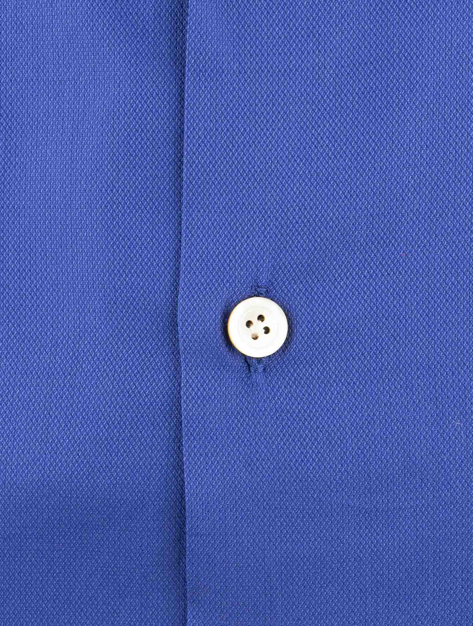 Kiton Blue Cotton Shirt