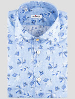 Kiton Light Blue Cotton Ea Shirt