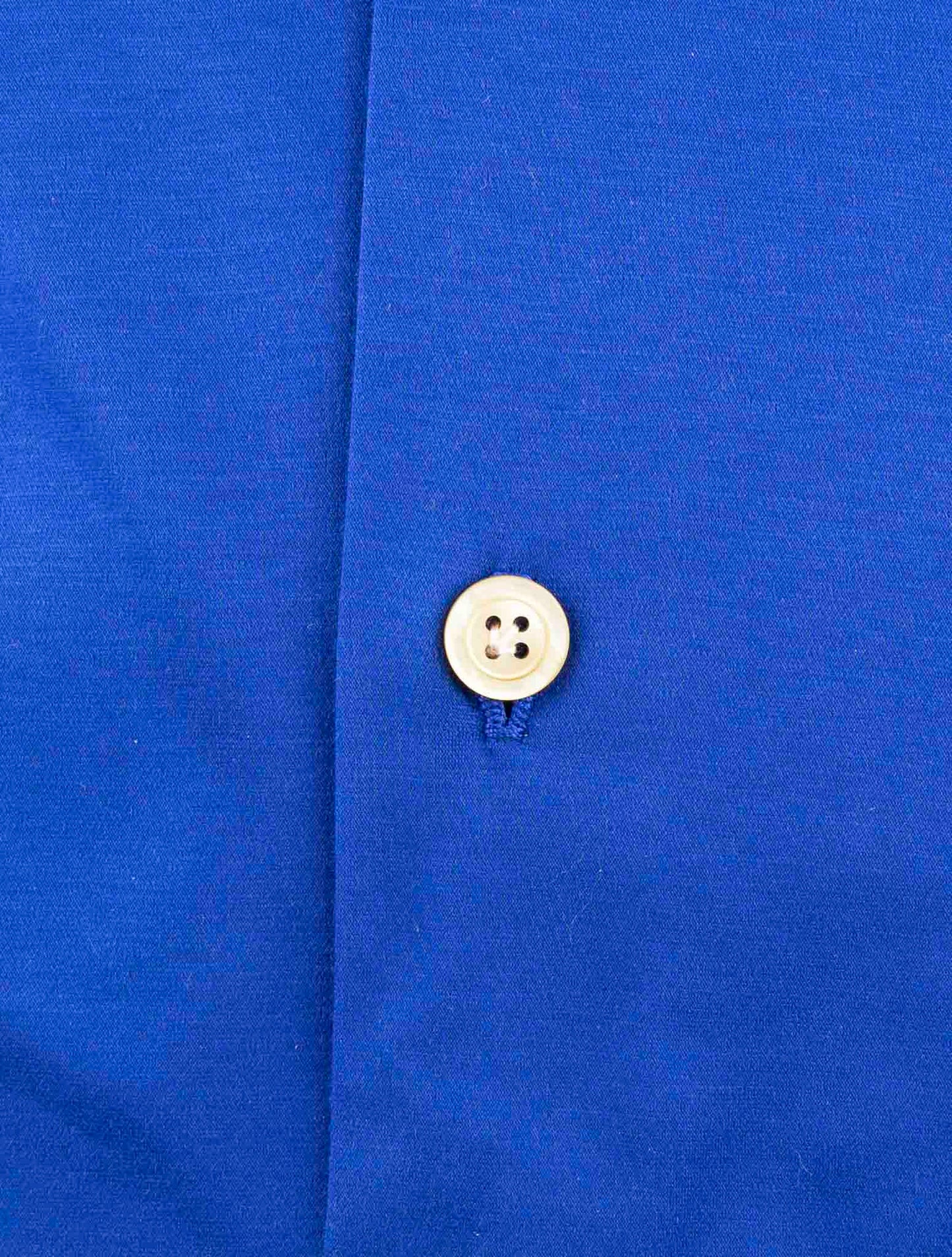 Kiton Blue Cotton Shirt