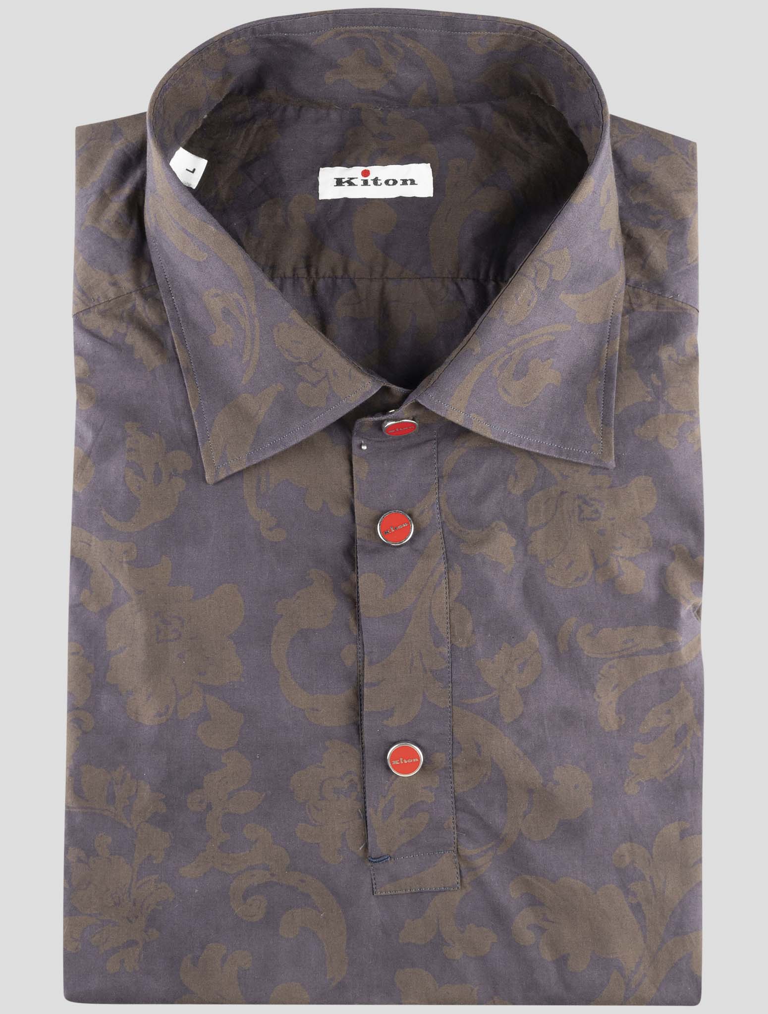 Kiton Blue Green Cotton Sweater Polo