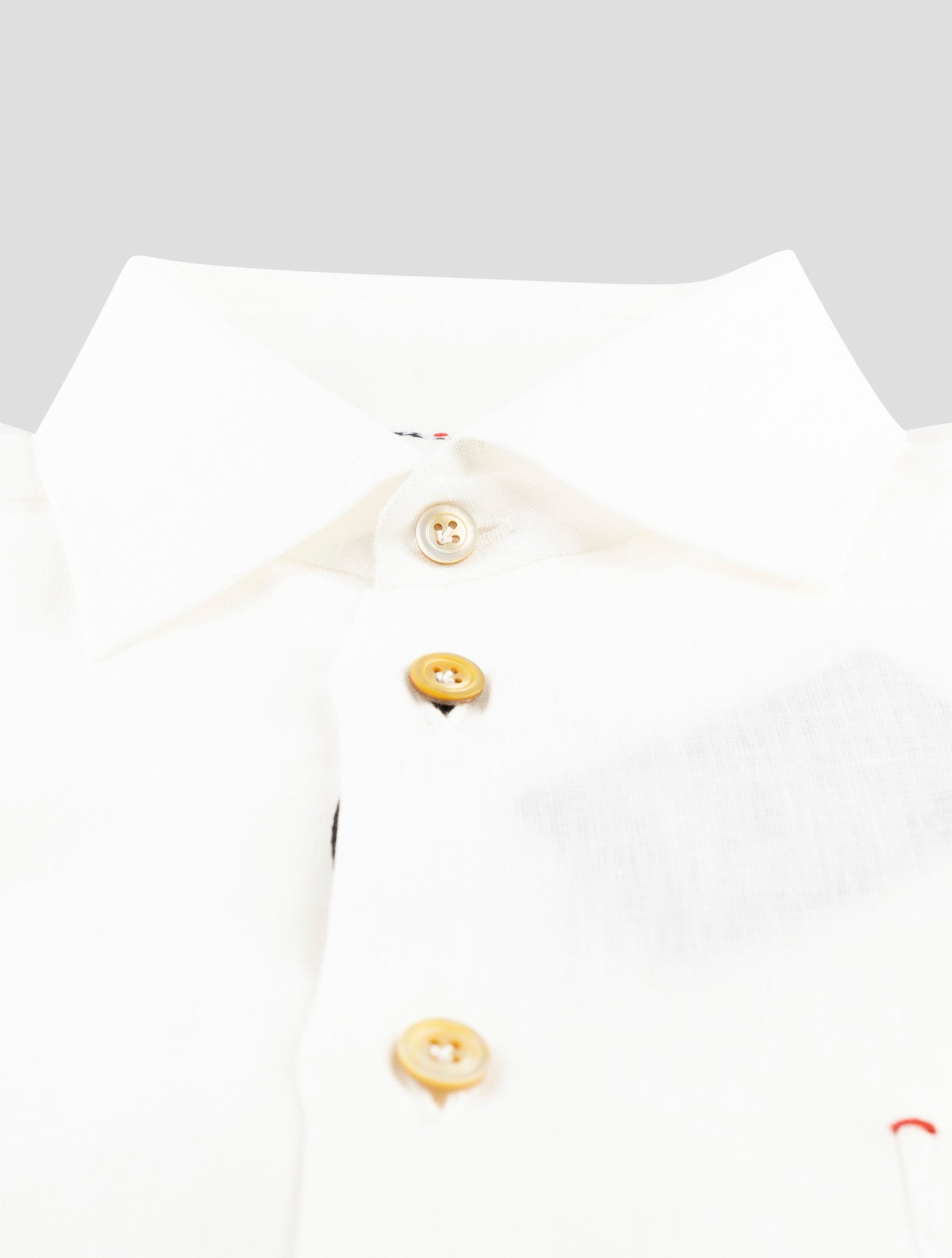 Kiton White Linen Shirt