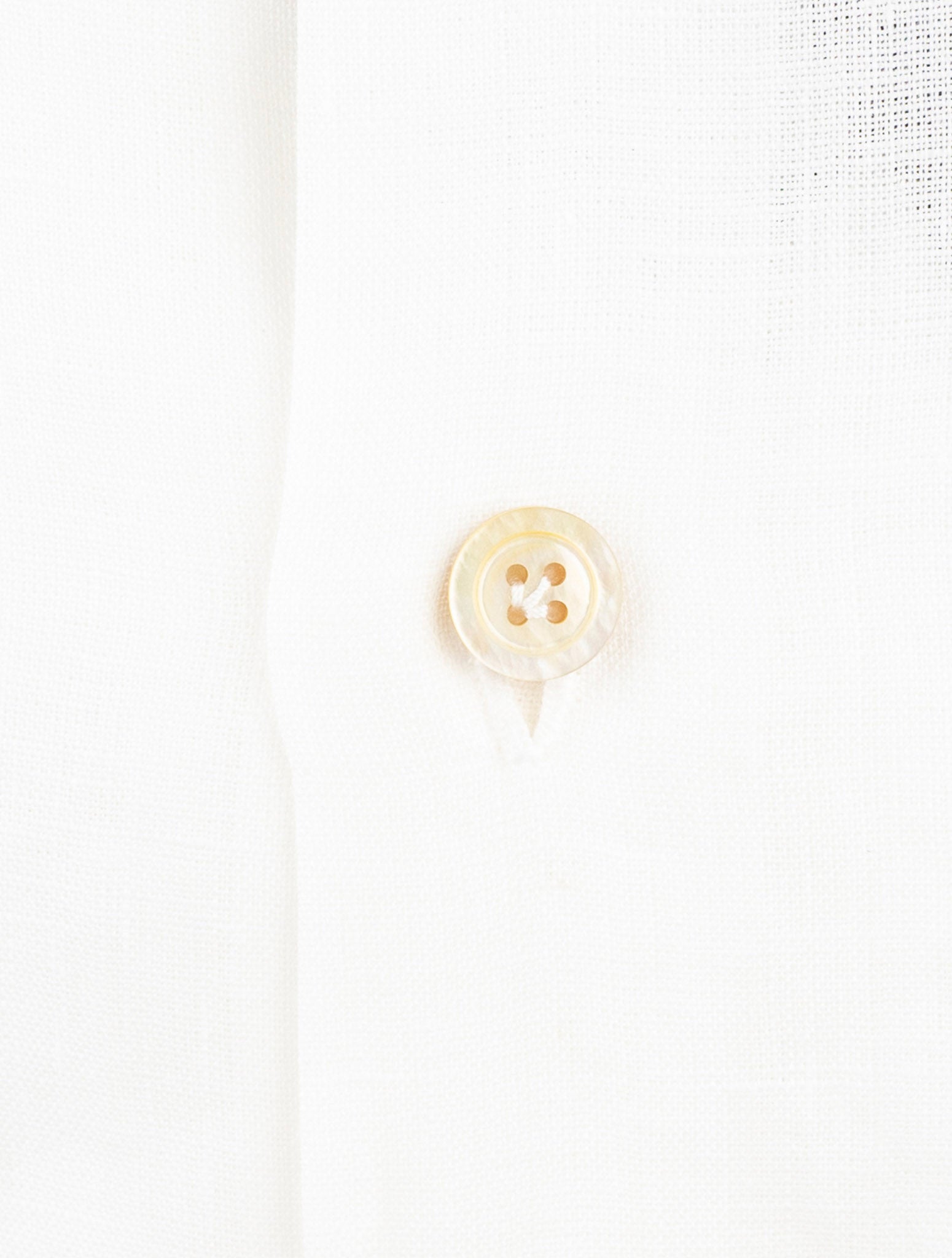 Kiton White Linen Shirt