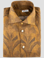 Kiton Brown Linen Shirt