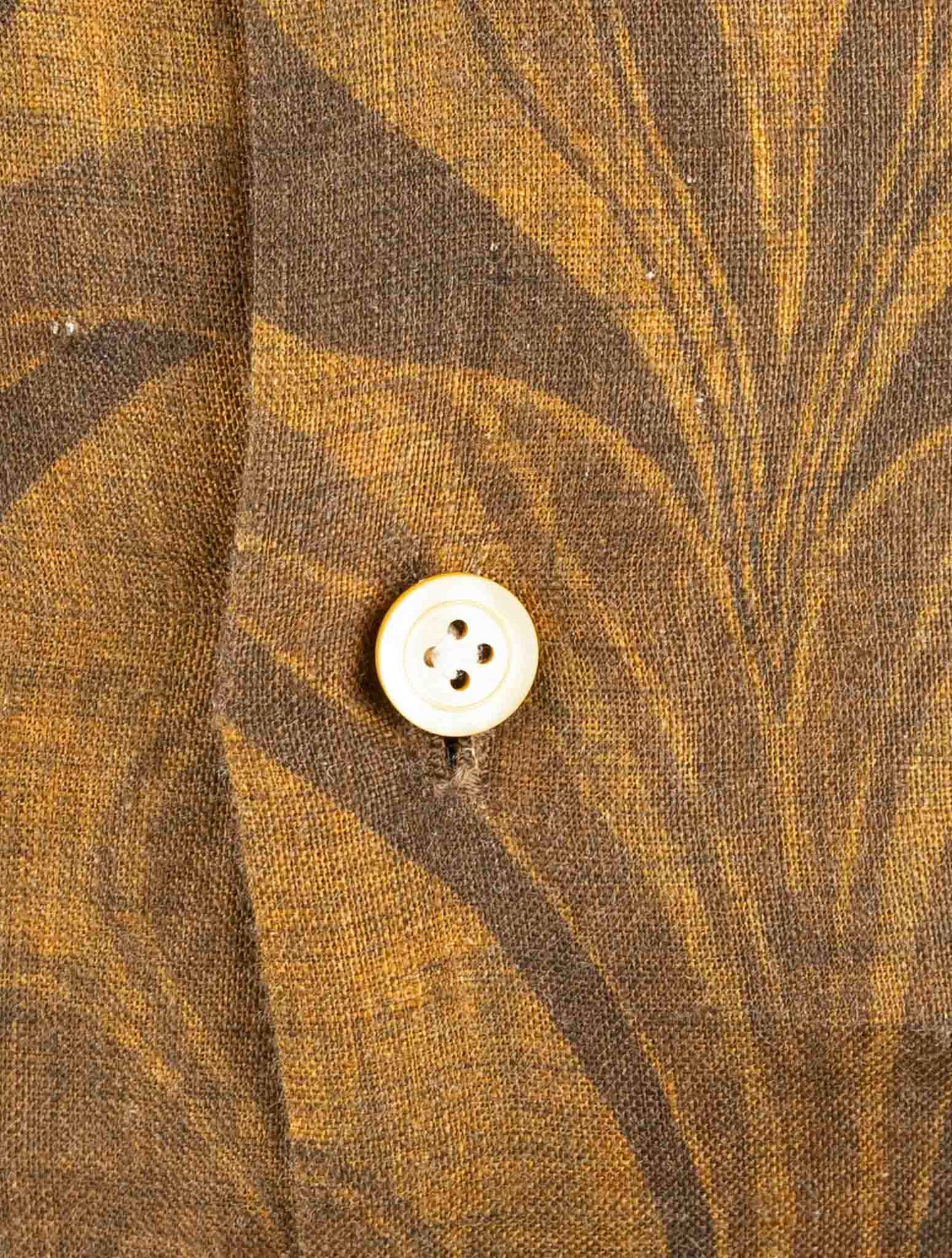 Kiton Brown Linen Shirt