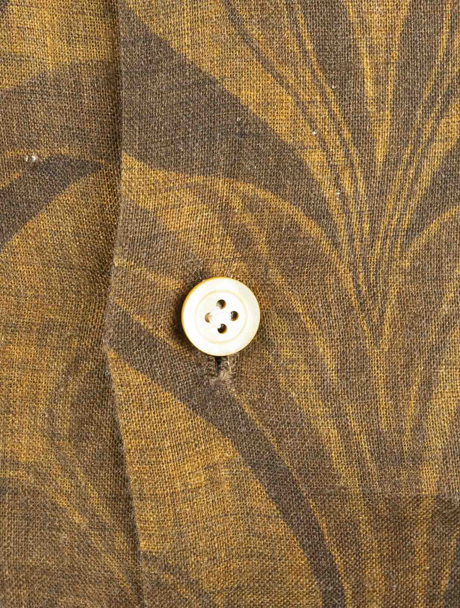 Kiton Brown Linen Shirt