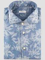 Kiton Blue Cotton Shirt