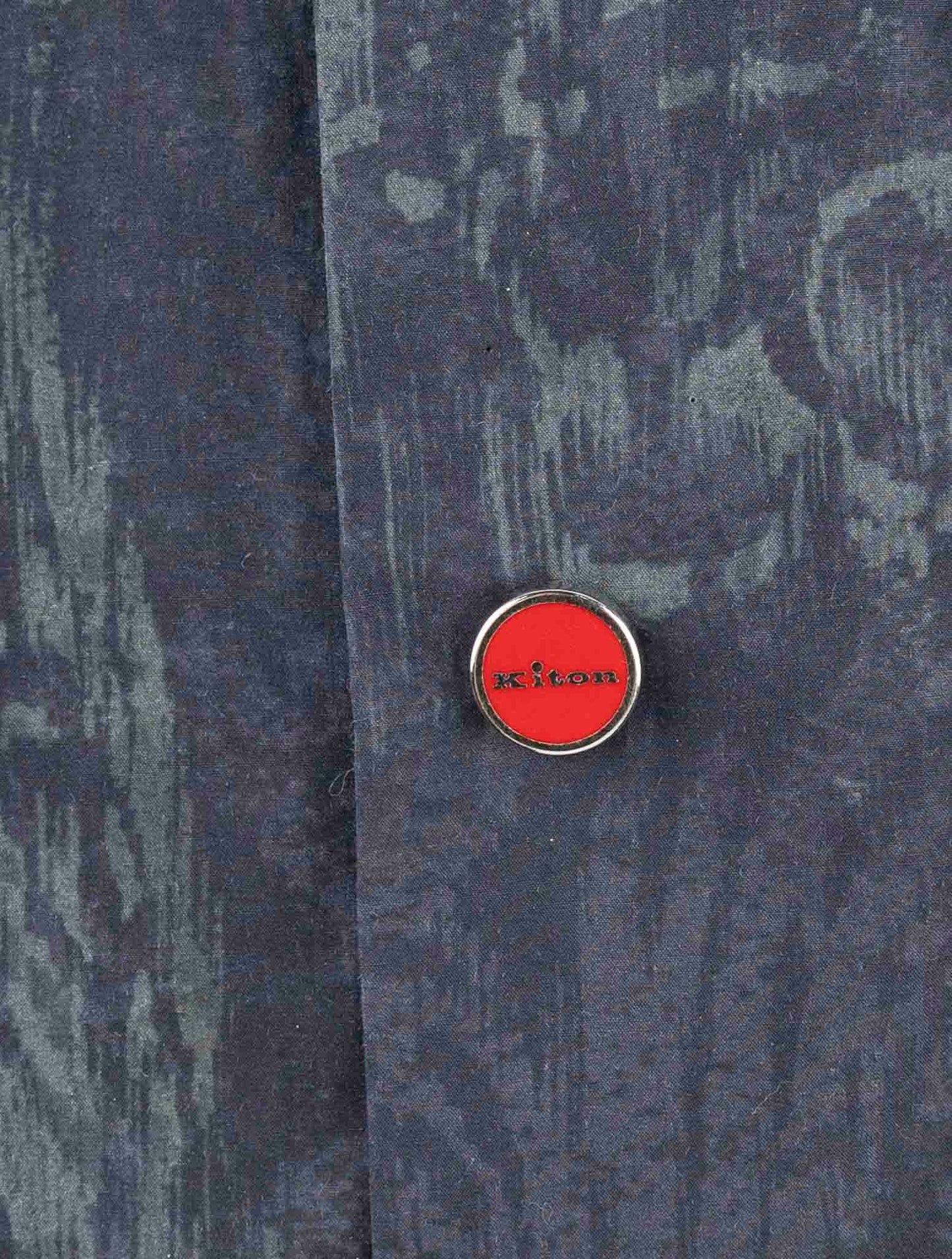 Kiton Blue Cotton Shirt