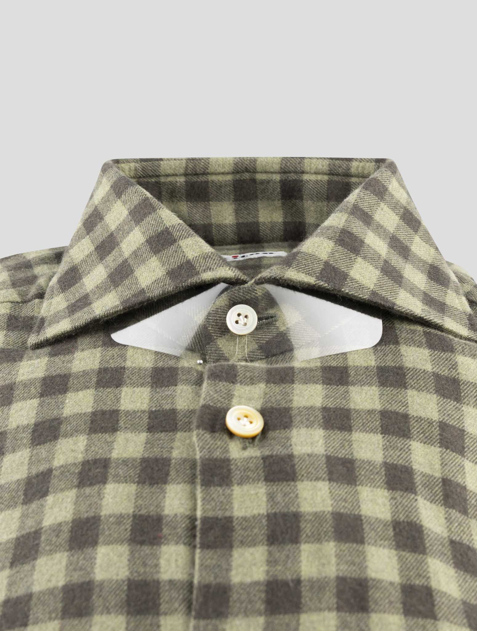 Kiton Brown Cotton Shirt