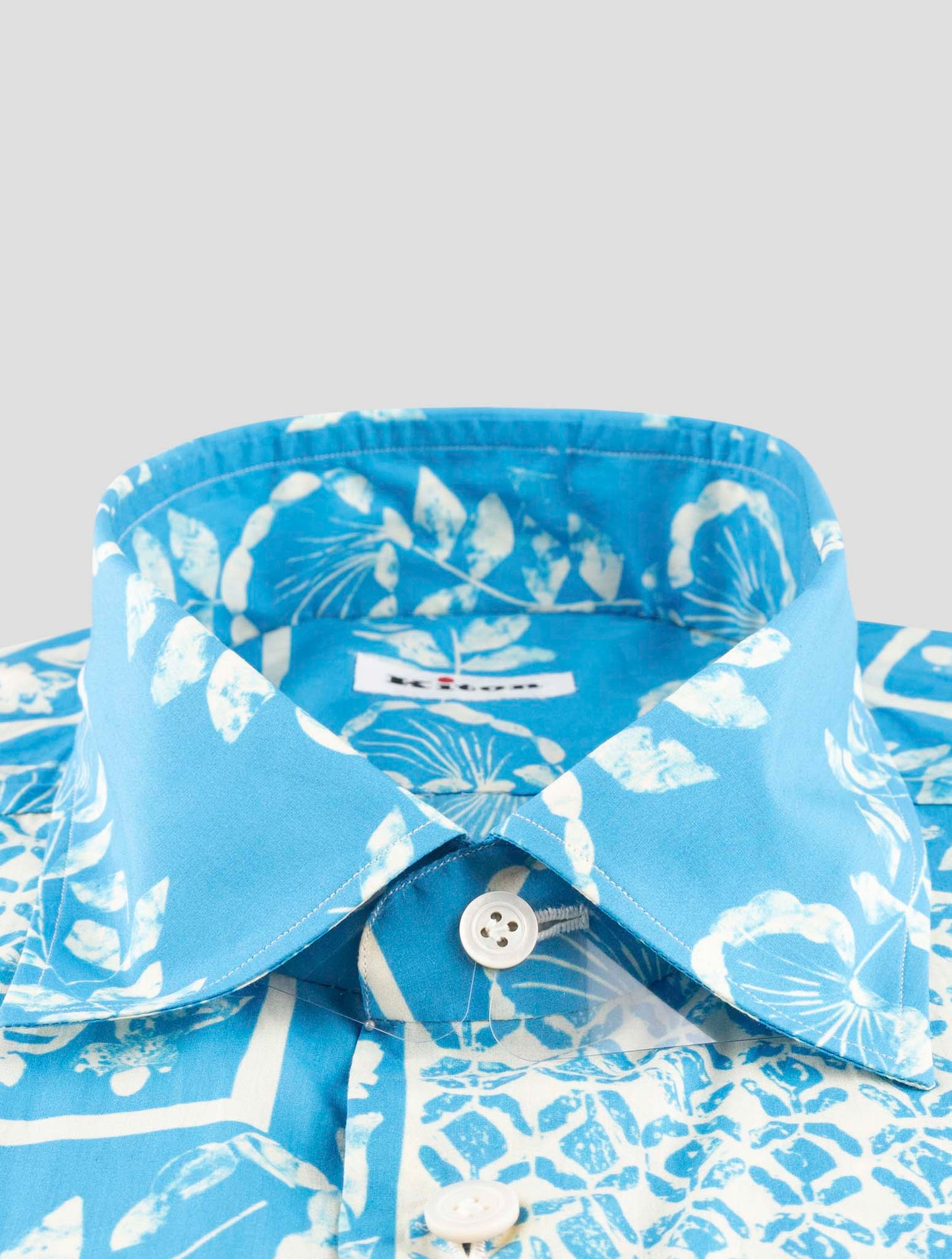 Kiton Light Blue Cotton Shirt