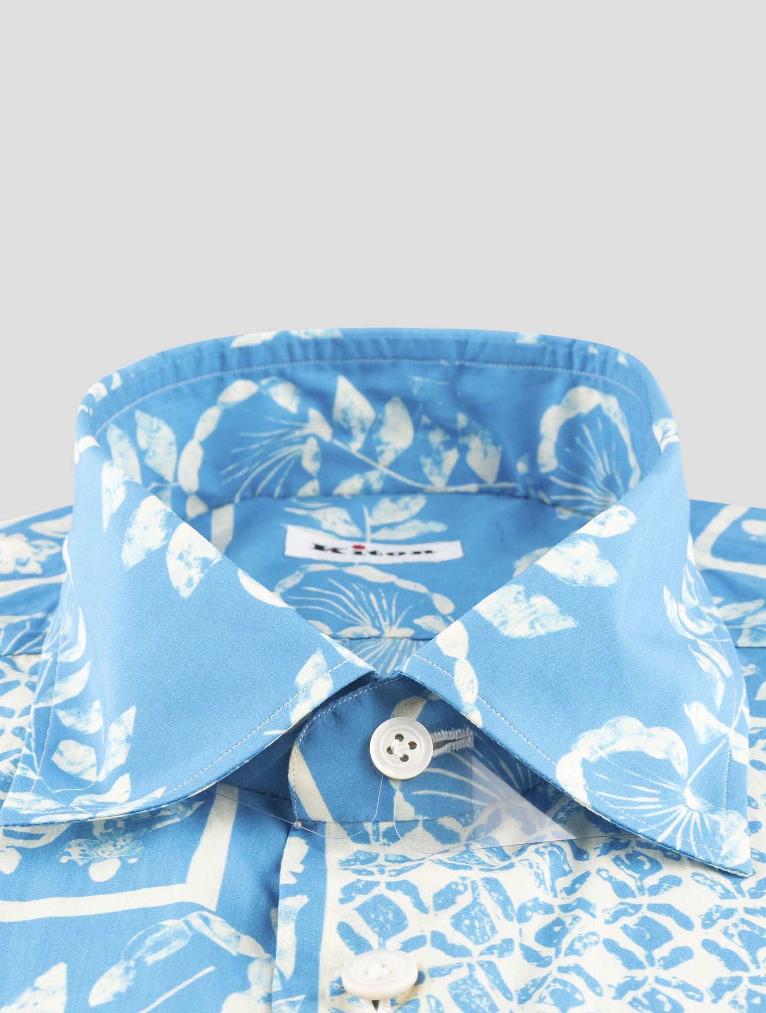 Kiton Light Blue Cotton Shirt