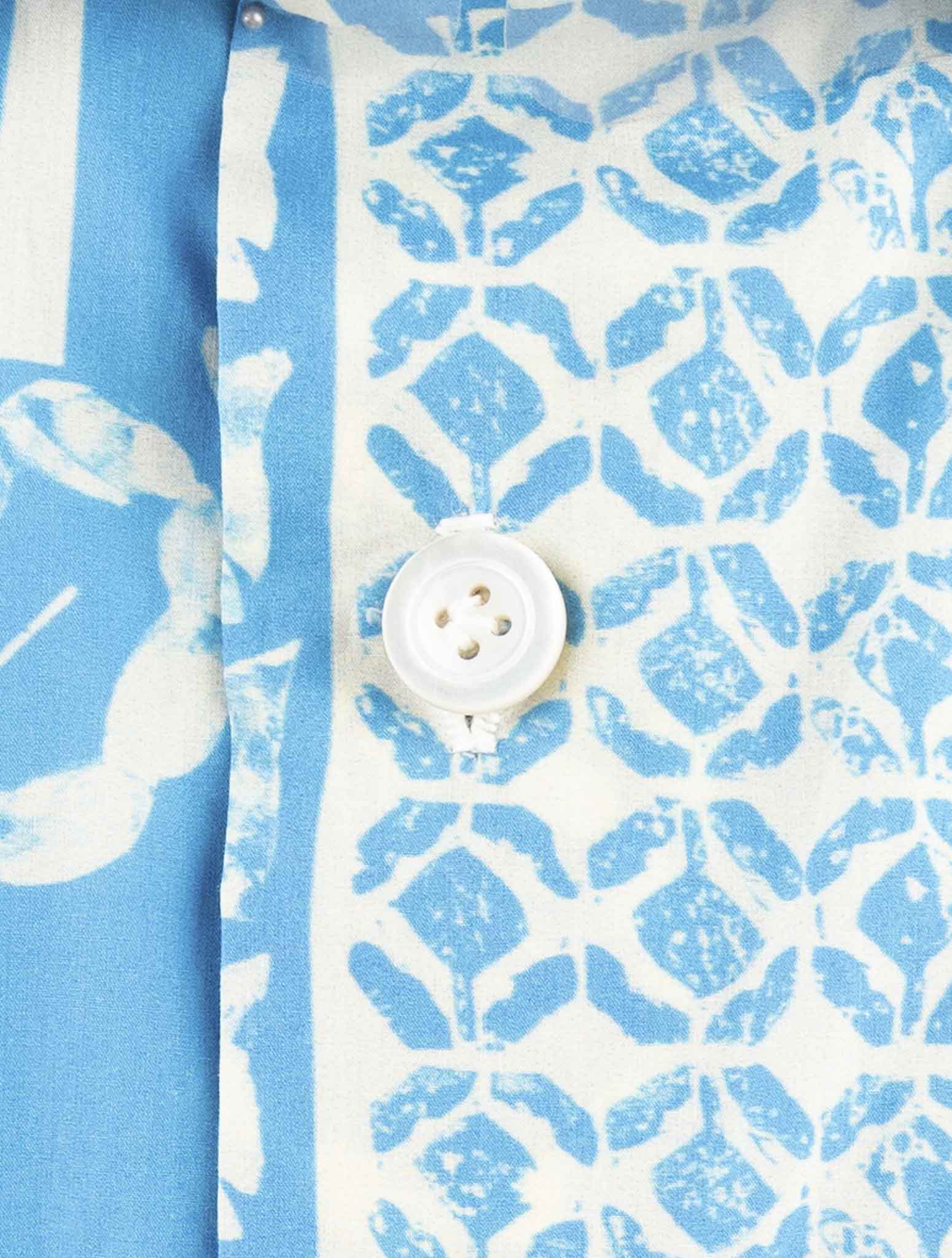 Kiton Light Blue Cotton Shirt