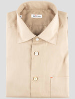Kiton Brown Cotton Shirt