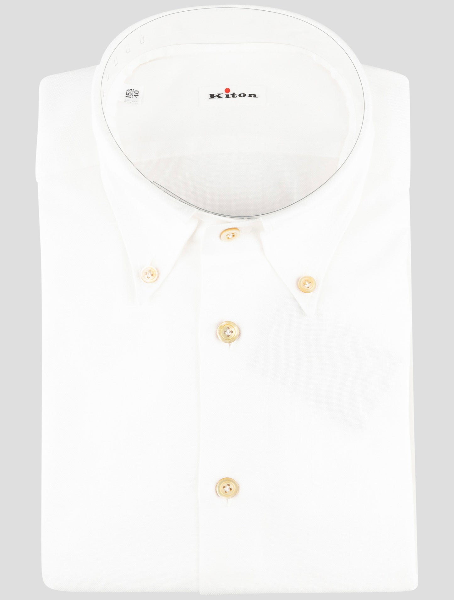 Kiton White Cotton Shirt