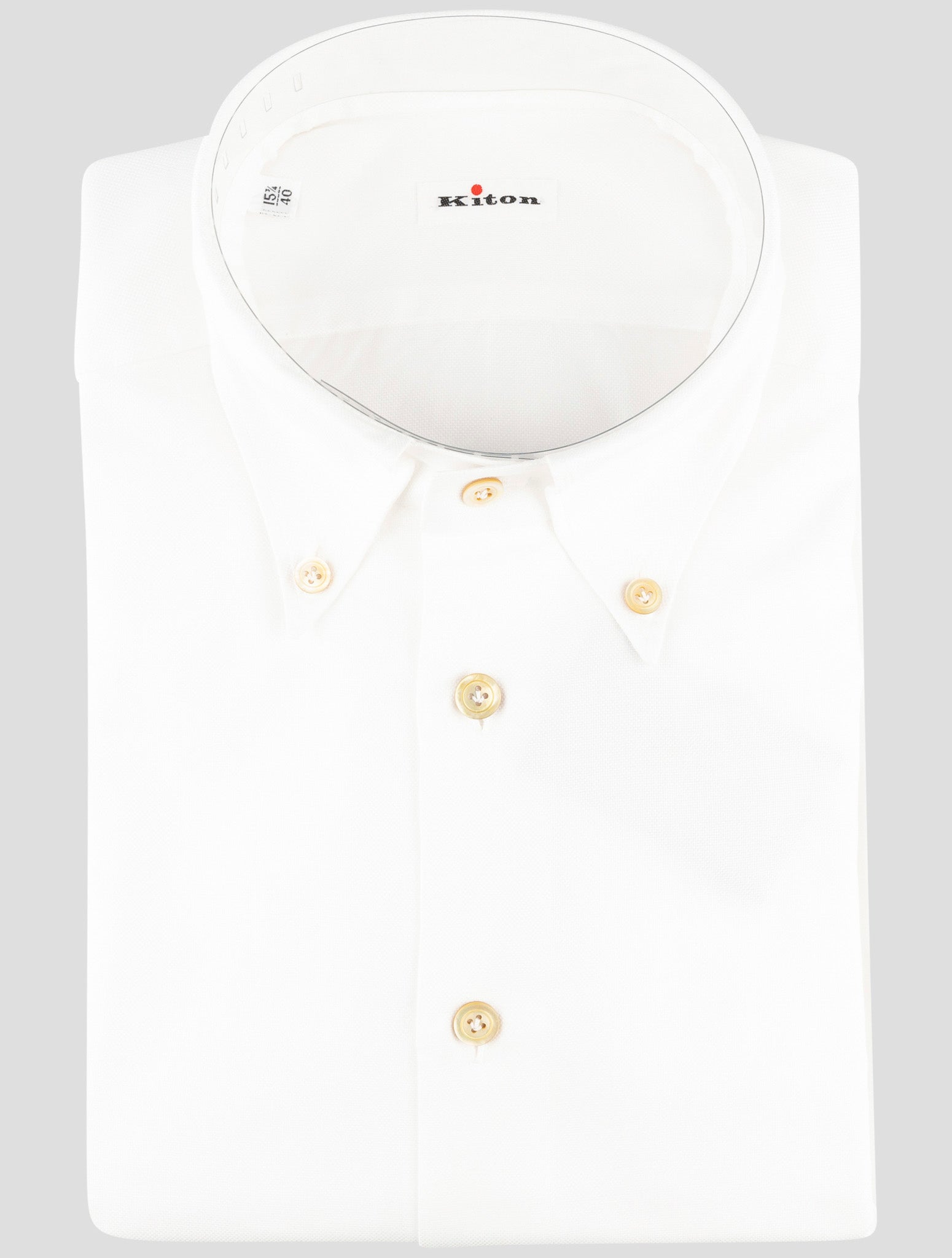 Kiton White Cotton Shirt