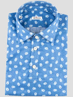 Kiton Blue Cotton Sweater Polo