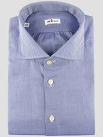 Kiton Blue Cotton Shirt