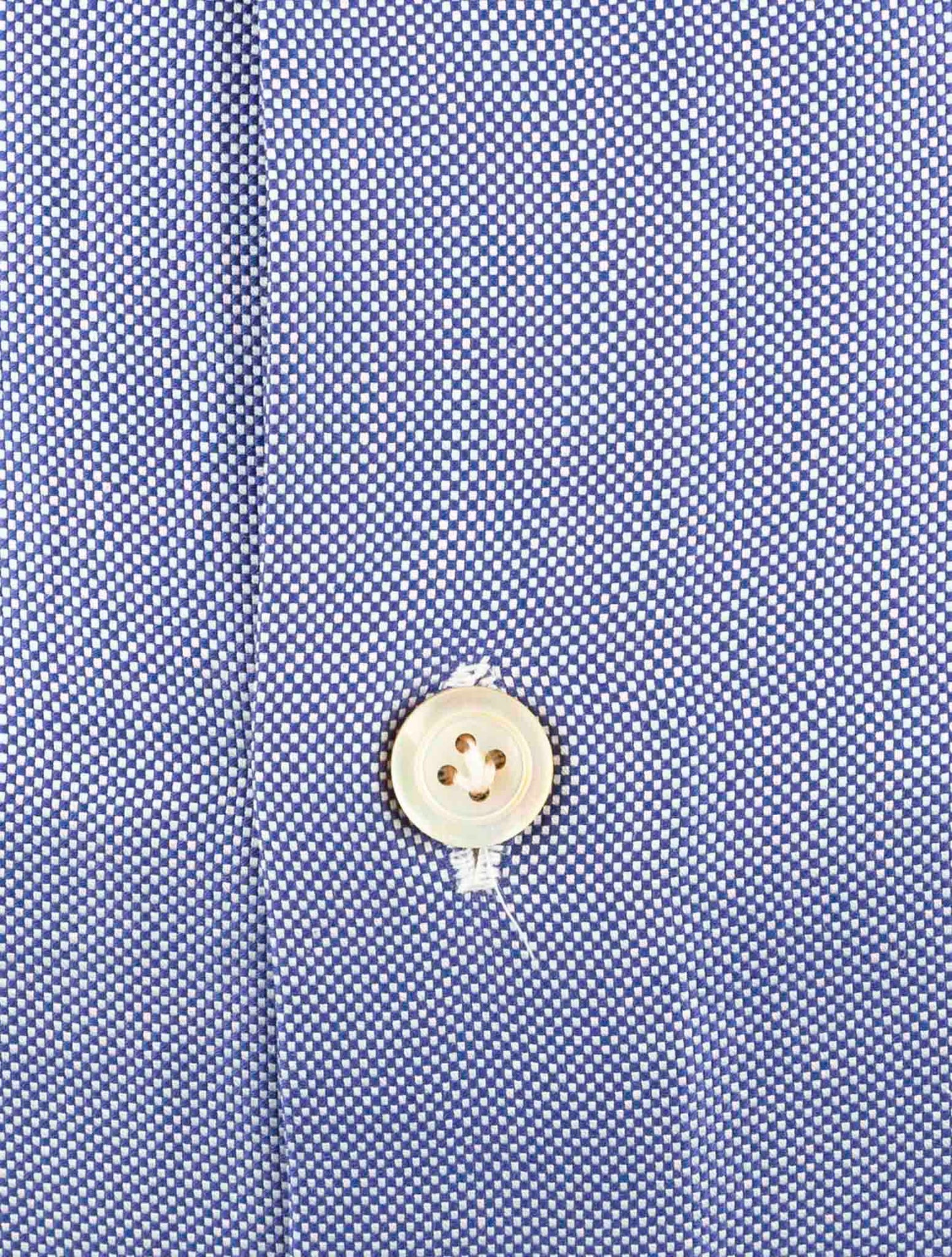 Kiton Blue Cotton Shirt