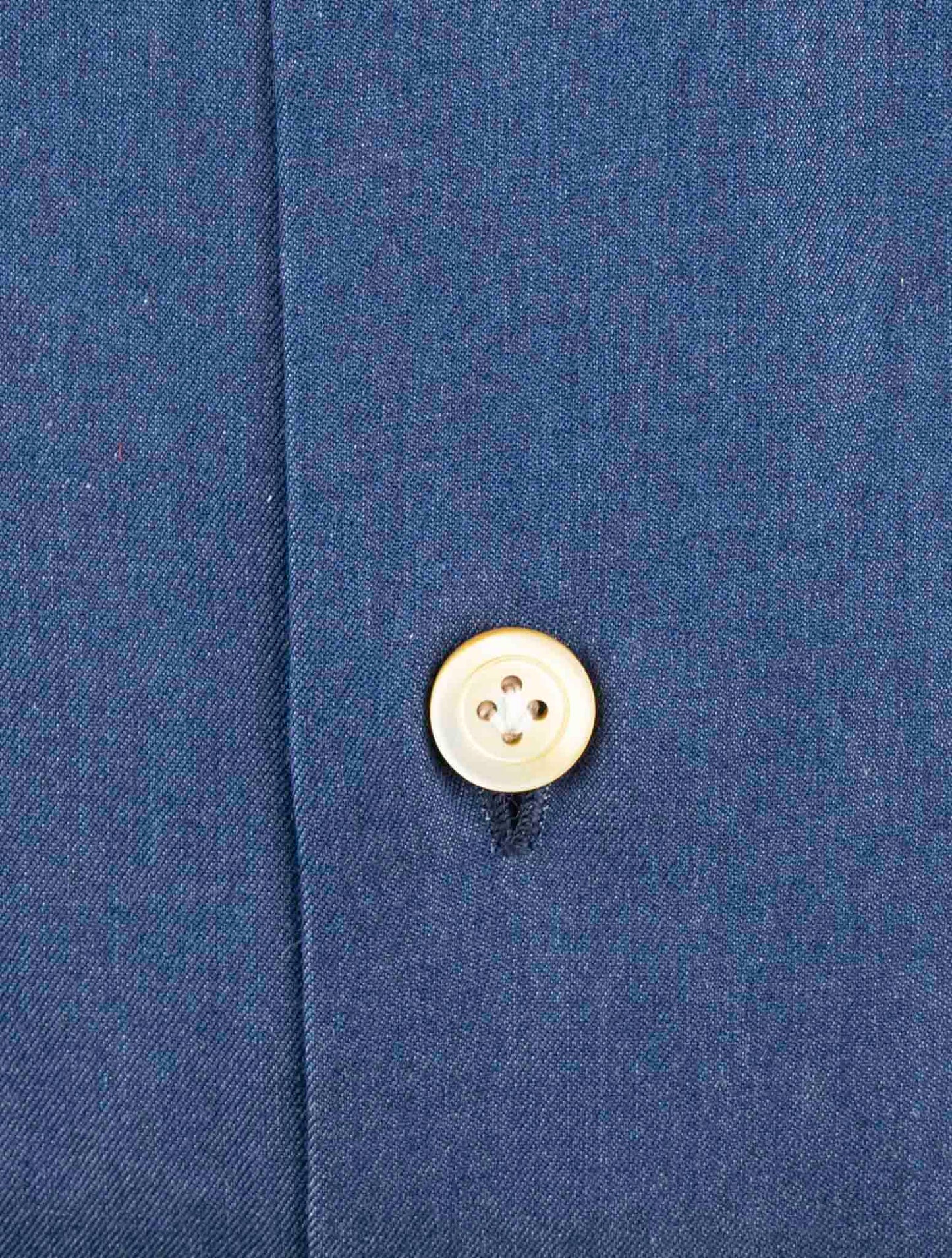 Kiton Blue Cotton Shirt