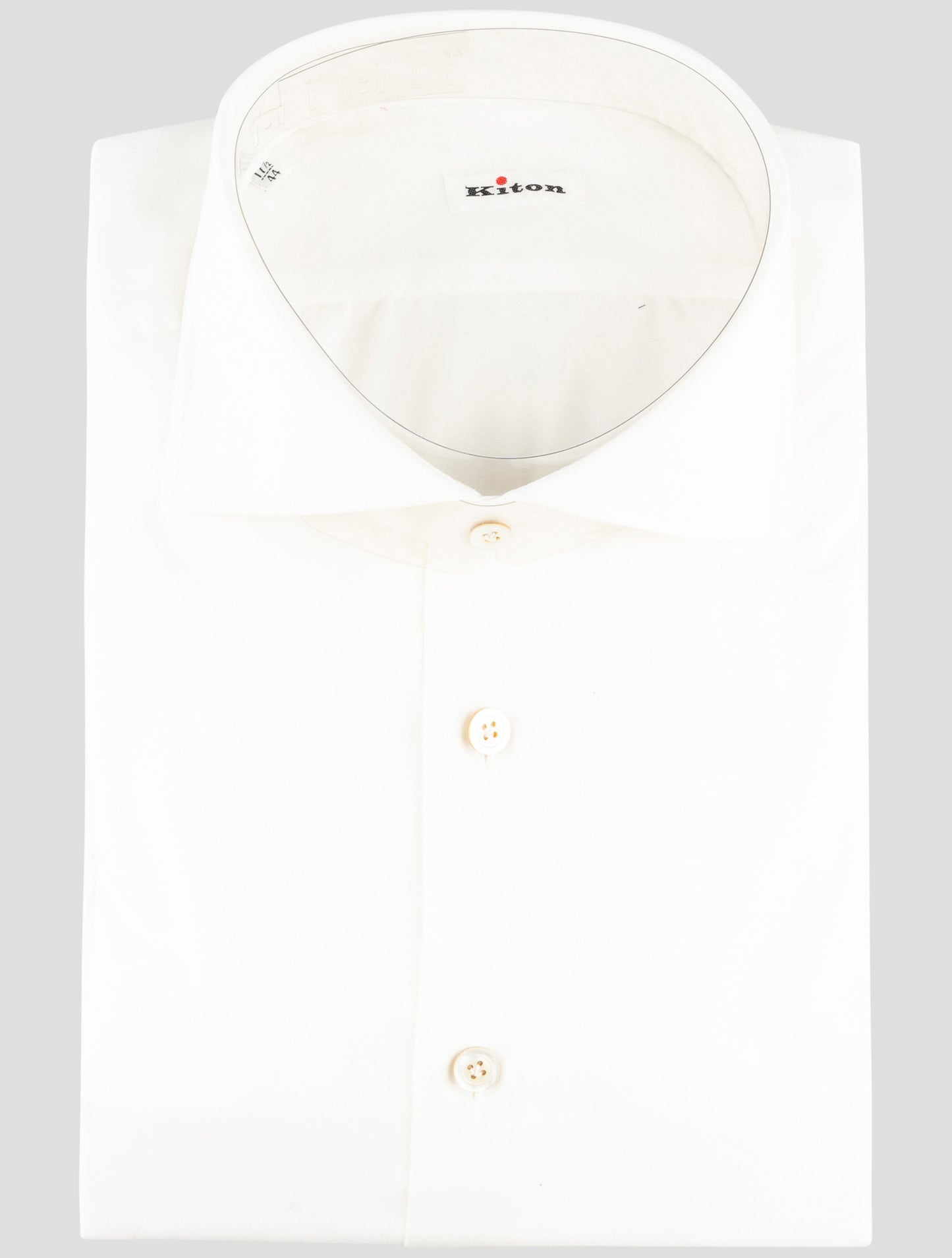 Kiton White Cotton Shirt