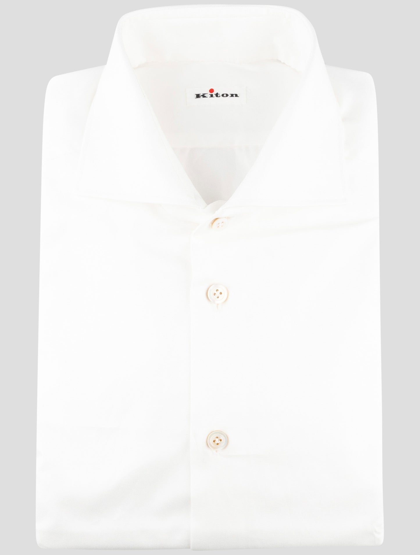 Kiton White Cotton Shirt