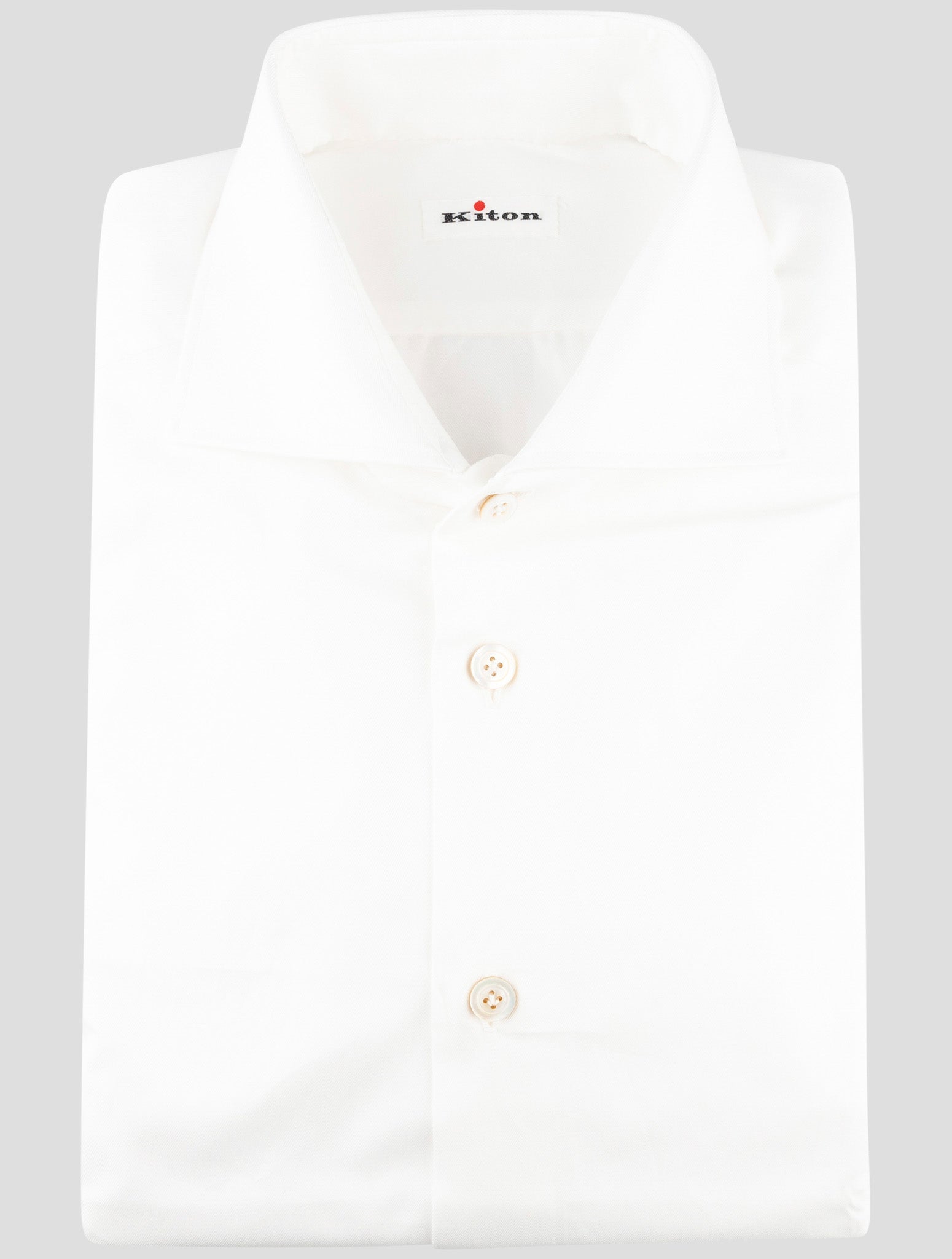 Kiton White Cotton Shirt