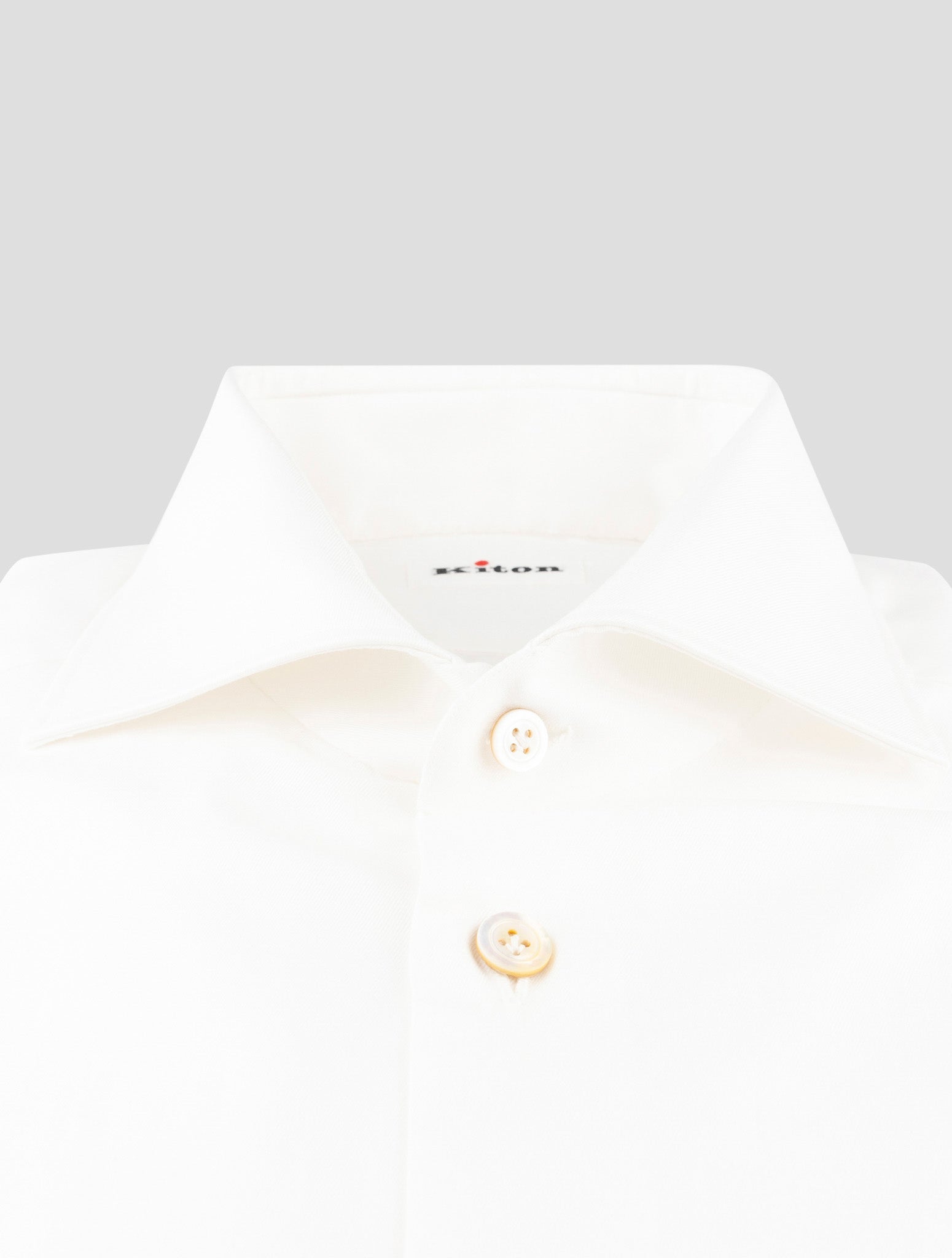 Kiton White Cotton Shirt