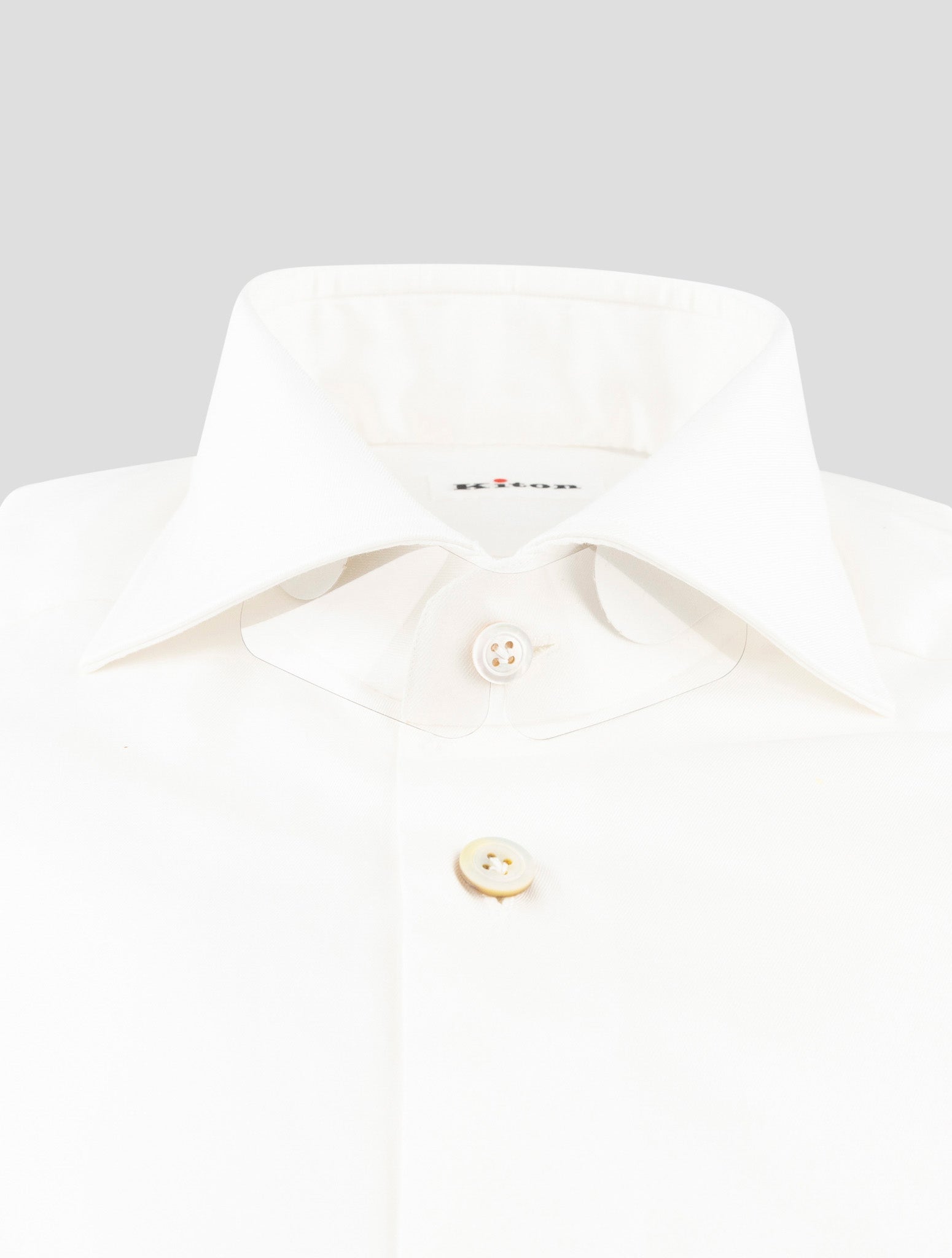 Kiton White Cotton Shirt