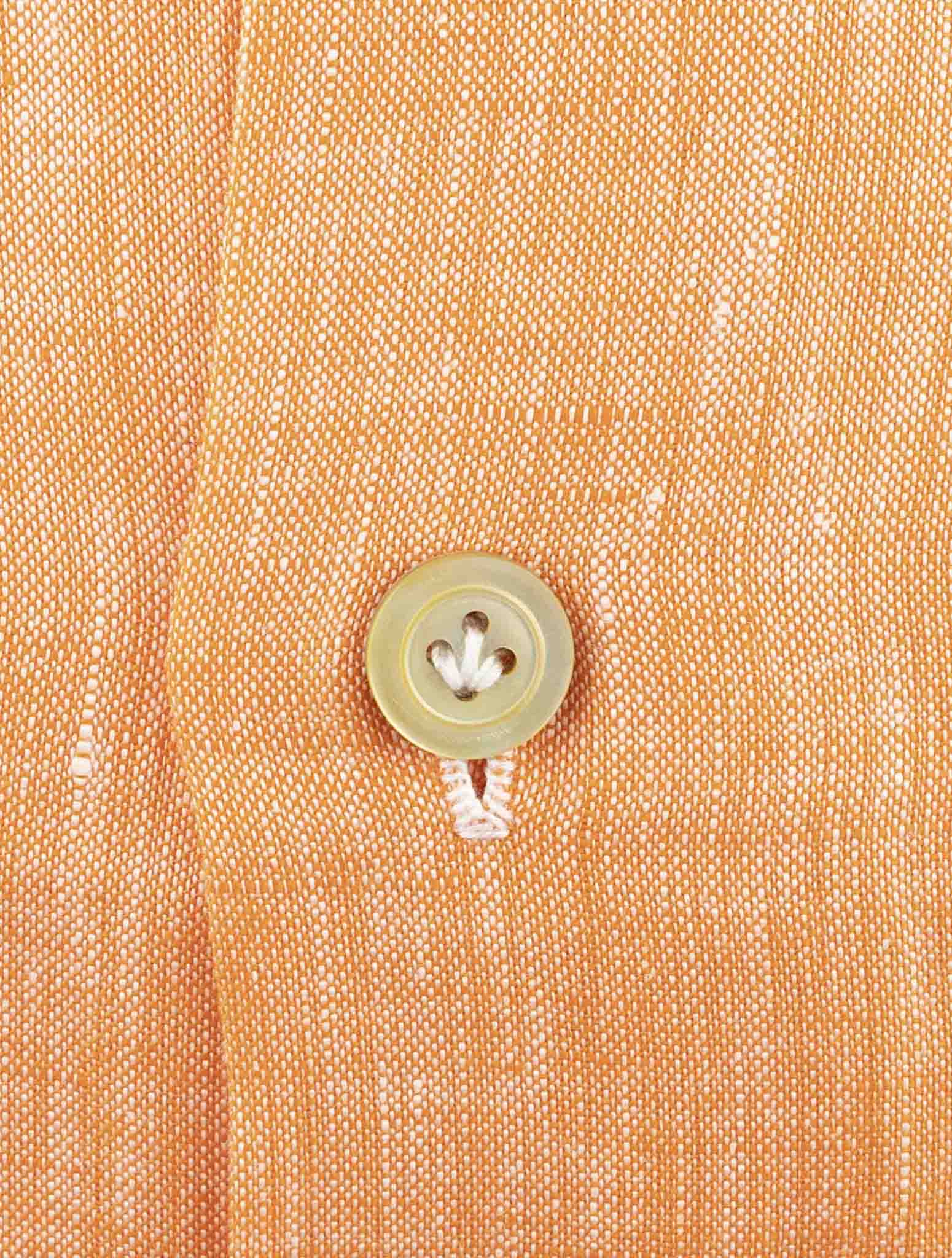 Kiton Orange Linen Shirt