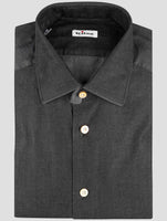 Kiton Gray Cotton Shirt
