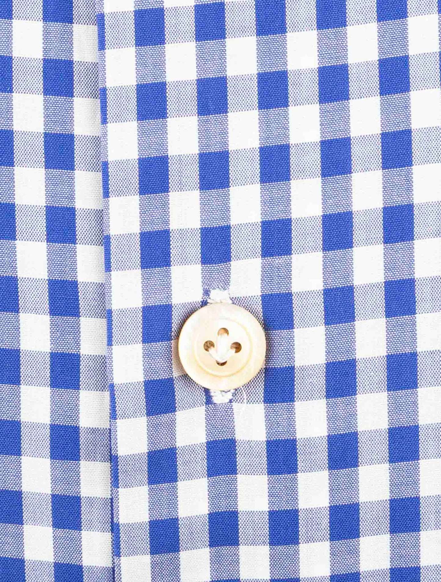 Kiton Blue White Cotton Shirt