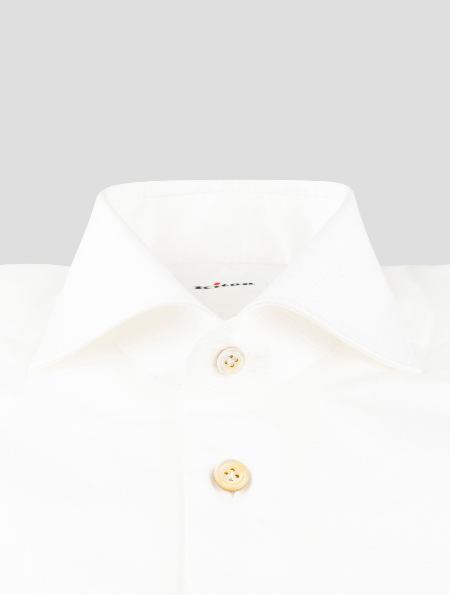 Kiton White Cotton Shirt