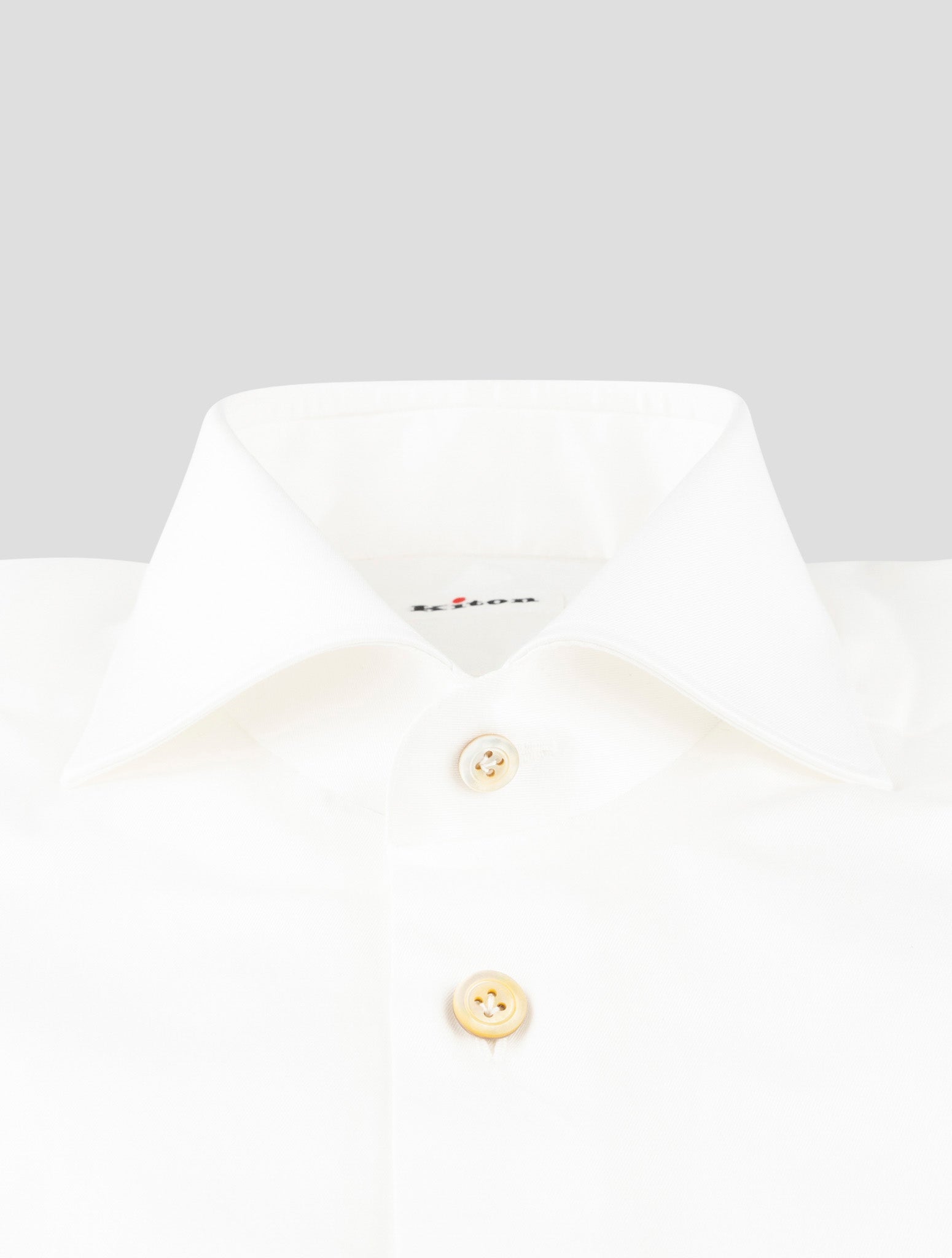 Kiton White Cotton Shirt