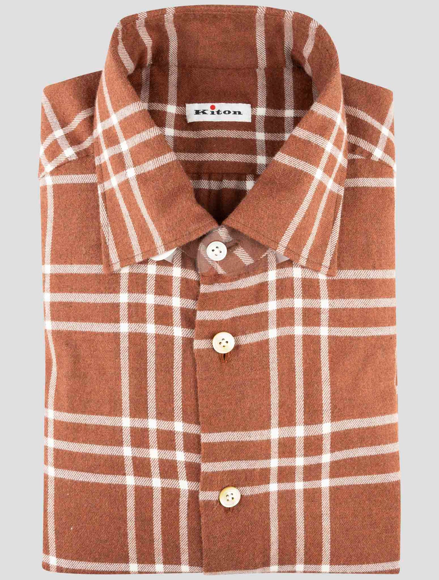 Kiton Multicolor Cotton Shirt