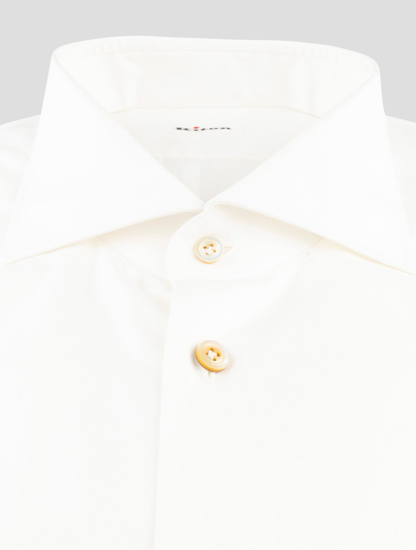 Kiton White Cotton Shirt