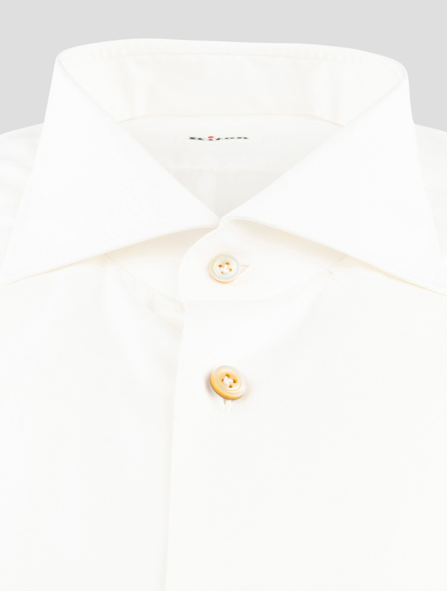 Kiton White Cotton Shirt
