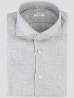 Kiton Gray Linen Shirt