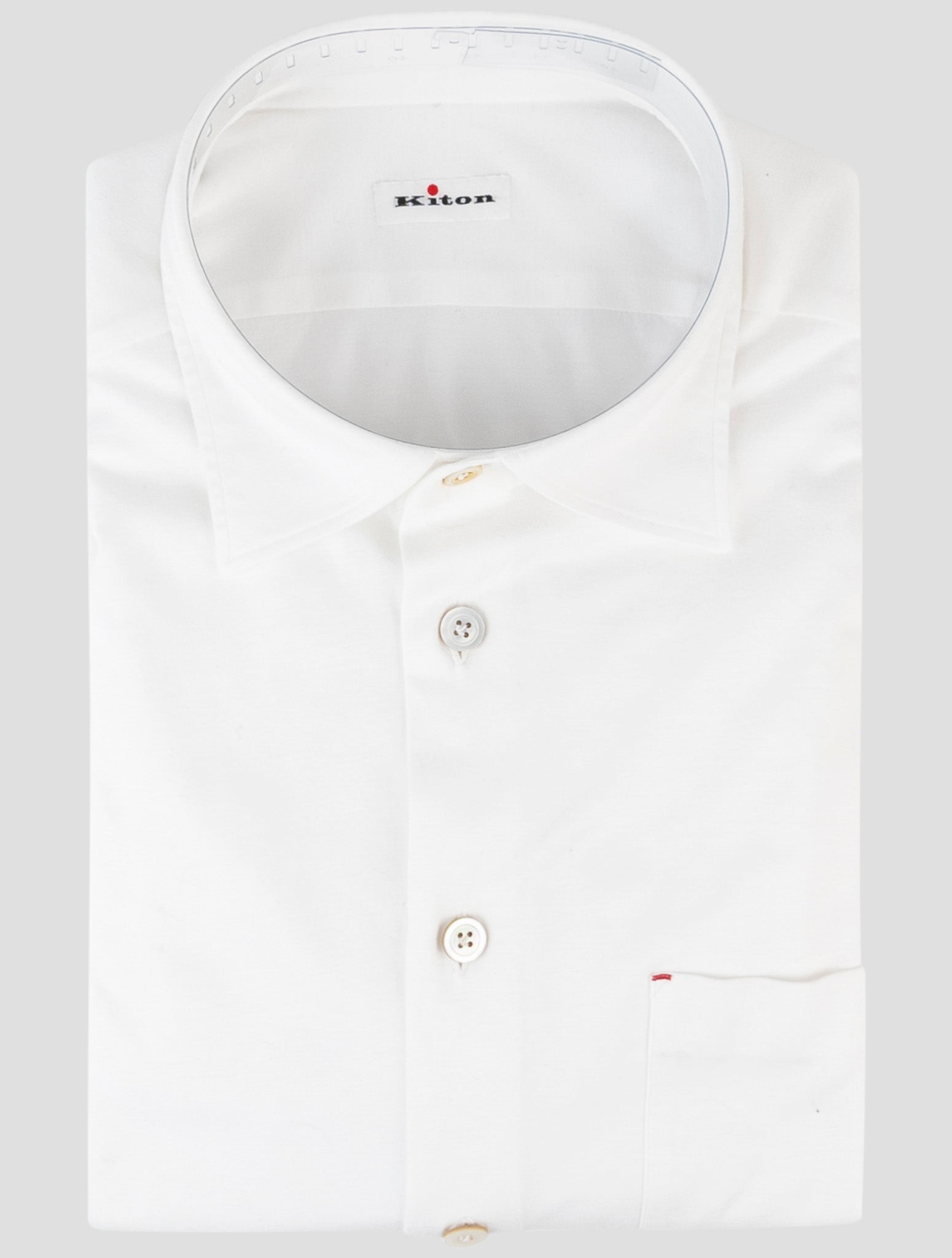 Kiton White Cotton Shirt