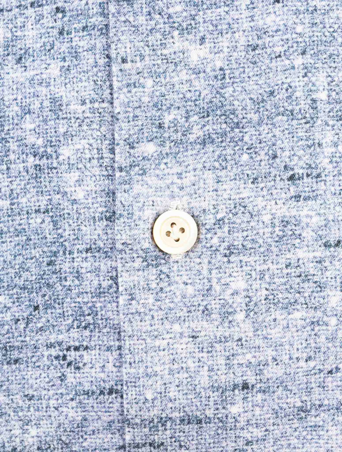 Kiton Blue Cotton Korean Shirt