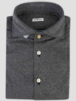 Kiton Gray Cotton Shirt