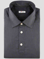 Kiton Gray Cotton Sweater Polo