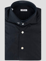 Kiton Black Cotton Shirt