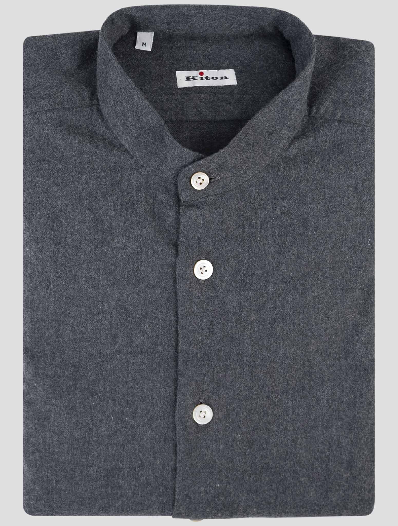 Kiton Dark Gray Cotton Shirt